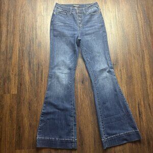 Judy Blue Trouser Flare Jeans Button Fly Medium Wash Women’s Size 3/26